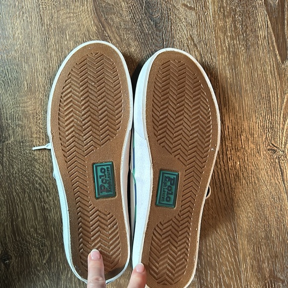 Men's Polo Sneakers- never worn. Pale green- size 11 - Picture 3 of 7